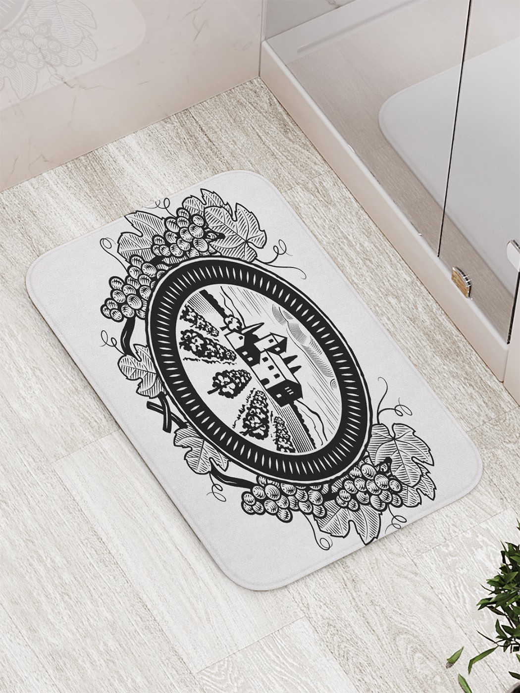 

bath_86192 Коврик противоскользящий для ванной, сауны, бассейна, 77х52 см