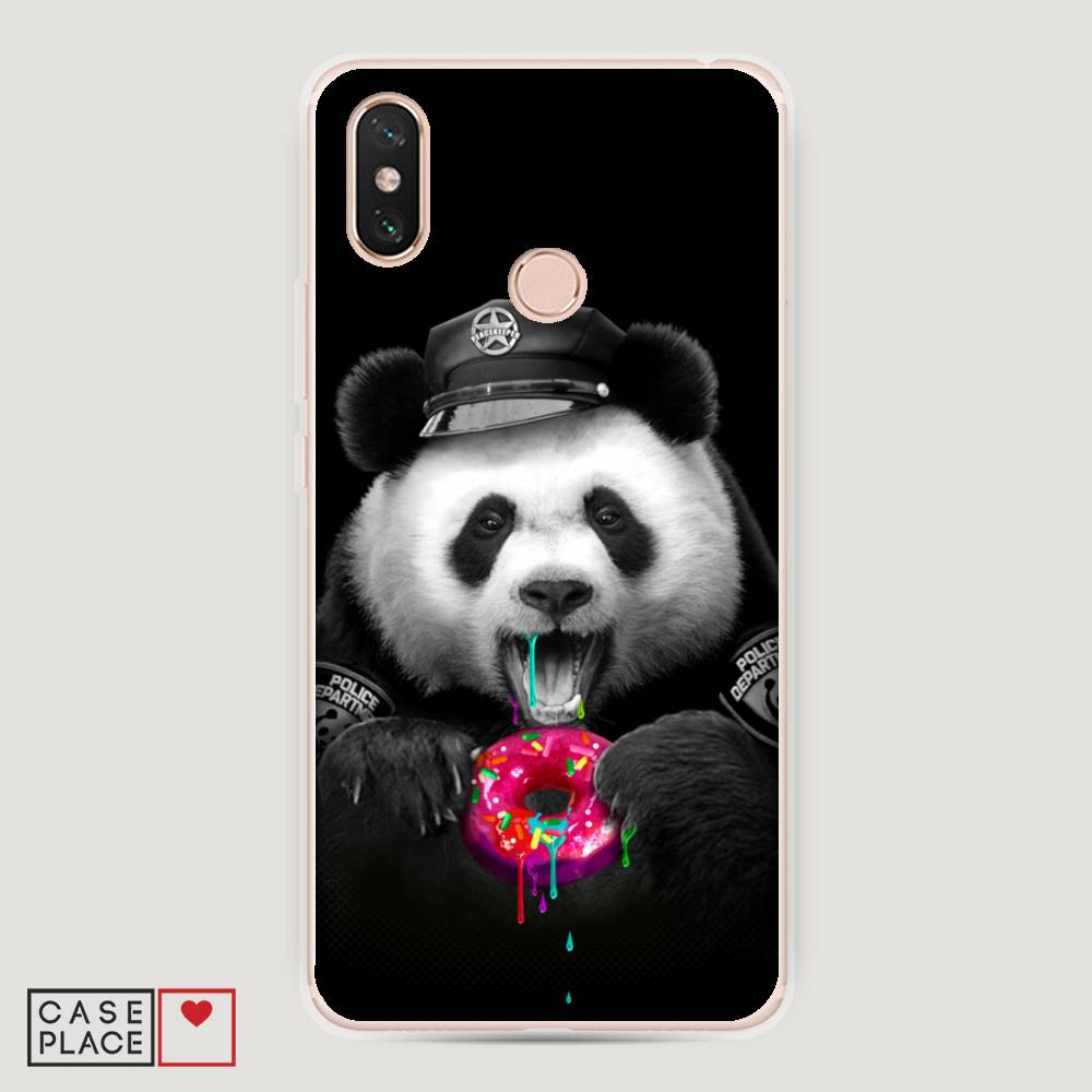 

Пластиковый чехол "Панда police" на Xiaomi Mi Max 3