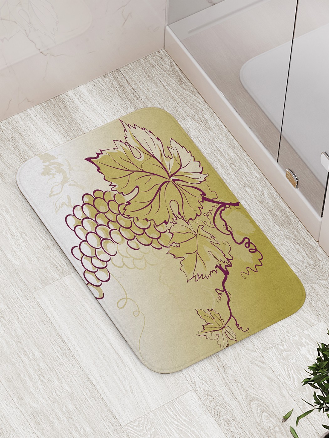 

bath_86182 Коврик противоскользящий для ванной, сауны, бассейна, 77х52 см
