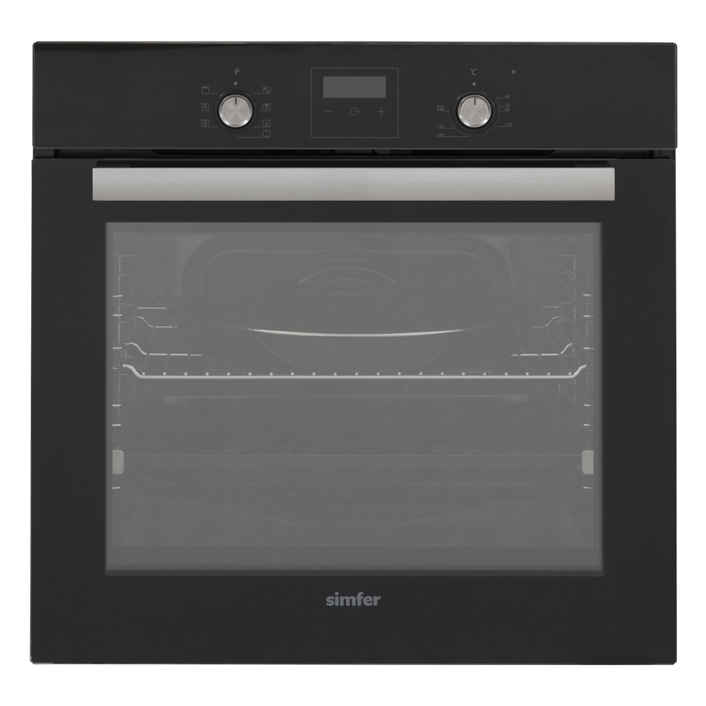 фото Встраиваемый электрический духовой шкаф simfer b6es58016 black