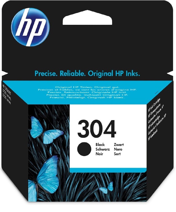 

Картридж для струйного принтера HP 304 (HP N9K06AE) черный, оригинальный, HP 304