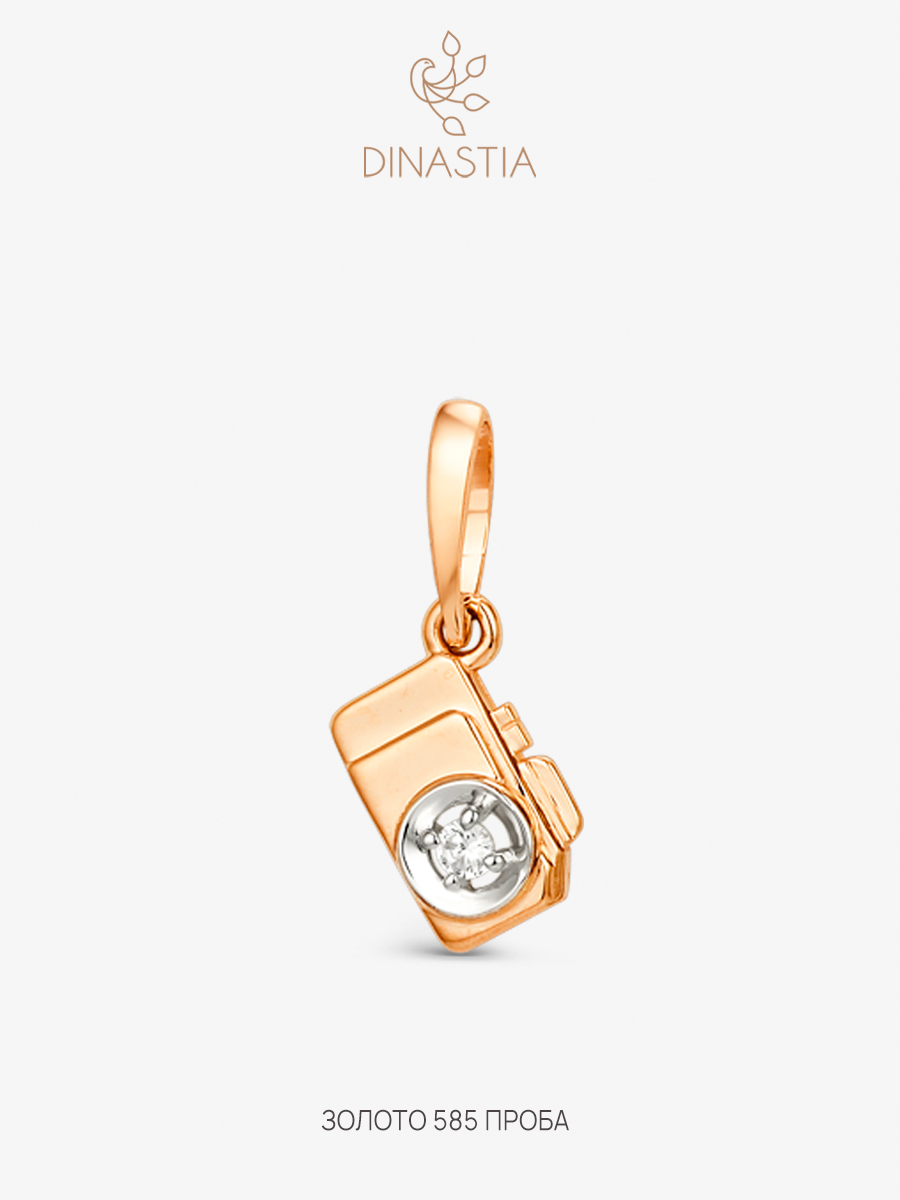 

Кулон из золота DINASTIA.GOLD 104098, фианит, 104098