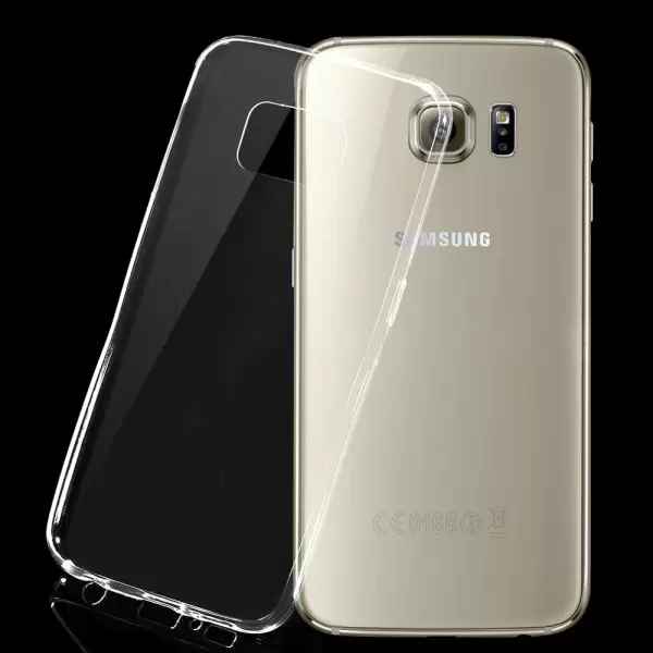 

Накладка силикон+пластик Slim для Samsung G925 Galaxy S6 Edge прозрачная, Прозрачный