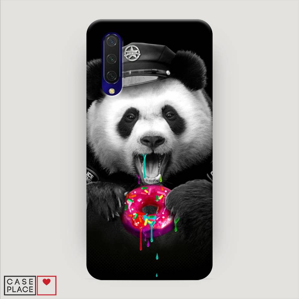 

Пластиковый чехол "Панда police" на Xiaomi Mi CC9, 36120-1