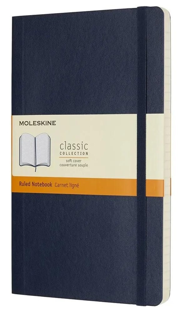 

Блокнот Moleskine Classic Soft, 192стр, в линейку, мягкая обложка, синий сапфир, Блокнот Moleskine Classic Soft, 192стр, в линейку, мягкая обложка, синий сапфир [qp616b20]