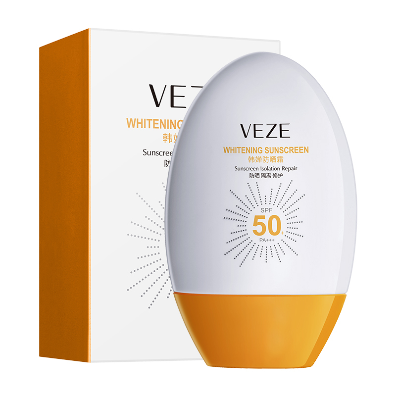 Солнцезащитный отбеливающий крем VEZE Whitening Sunscreen SPF50 PA+++ 45 мл