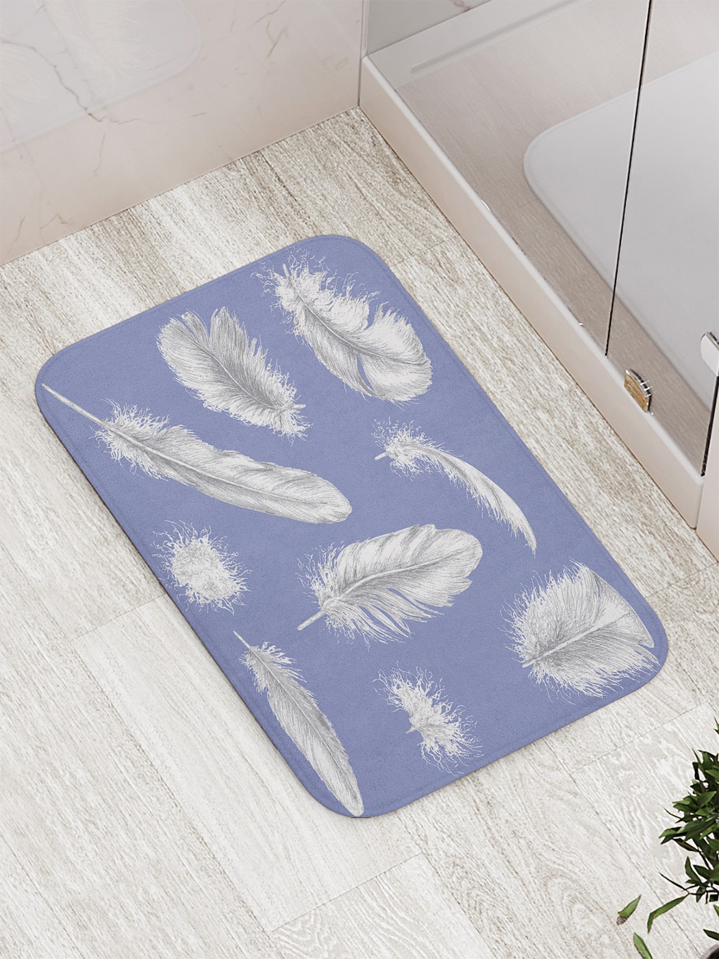 

bath_86066 Коврик противоскользящий для ванной, сауны, бассейна, 77х52 см