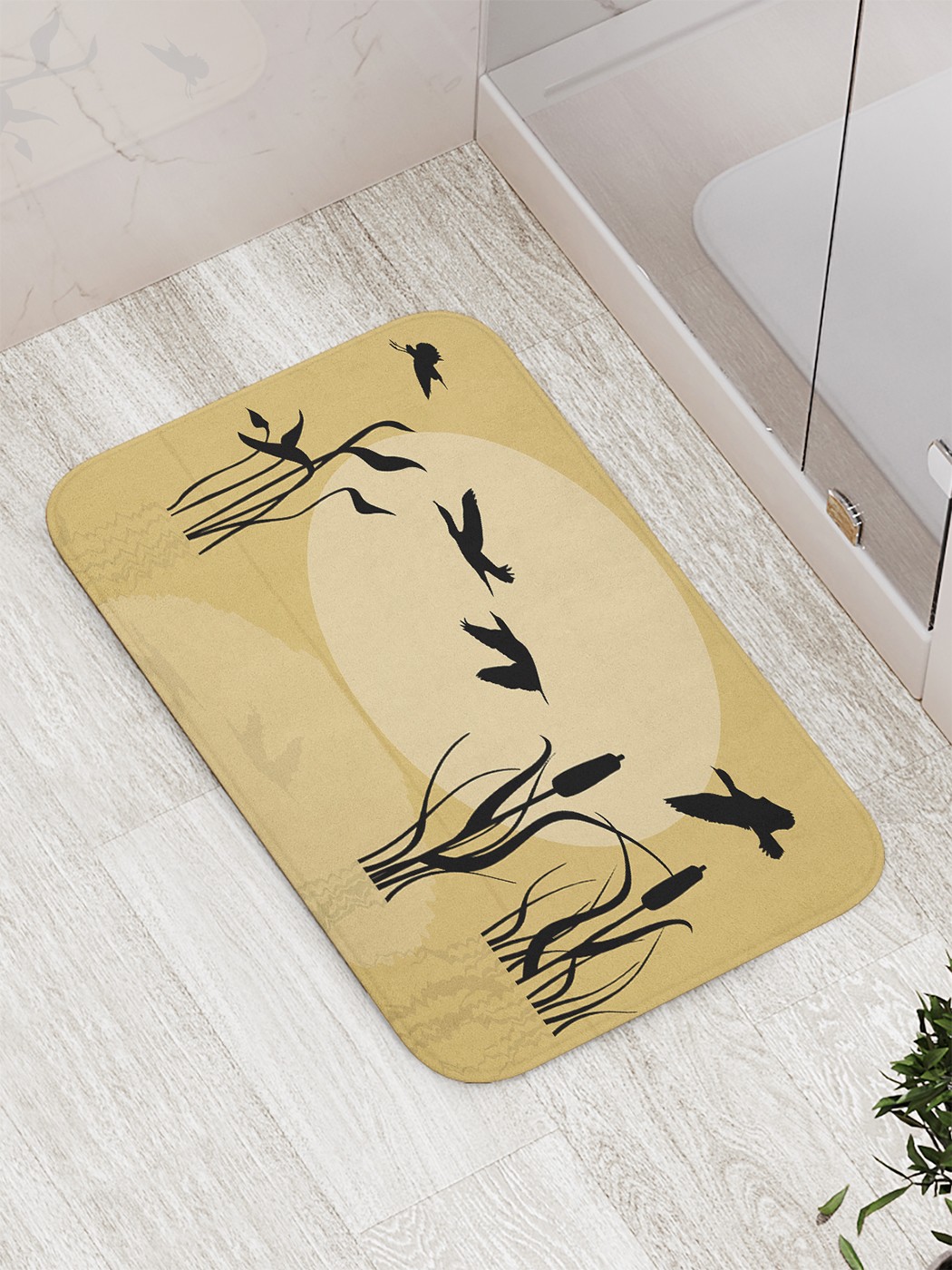 

bath_86059 Коврик противоскользящий для ванной, сауны, бассейна, 77х52 см
