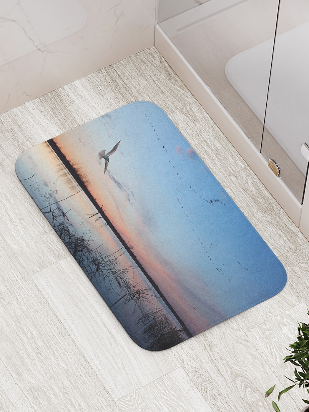 

bath_86055 Коврик противоскользящий для ванной, сауны, бассейна, 77х52 см