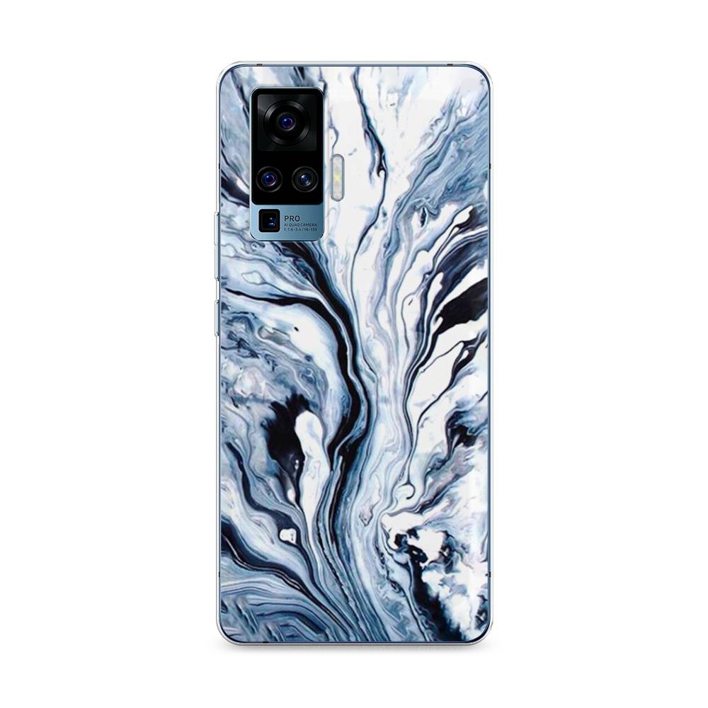 

Чехол Awog на Vivo X50 Pro "Голубой минерал мрамор", Разноцветный, 262350-3