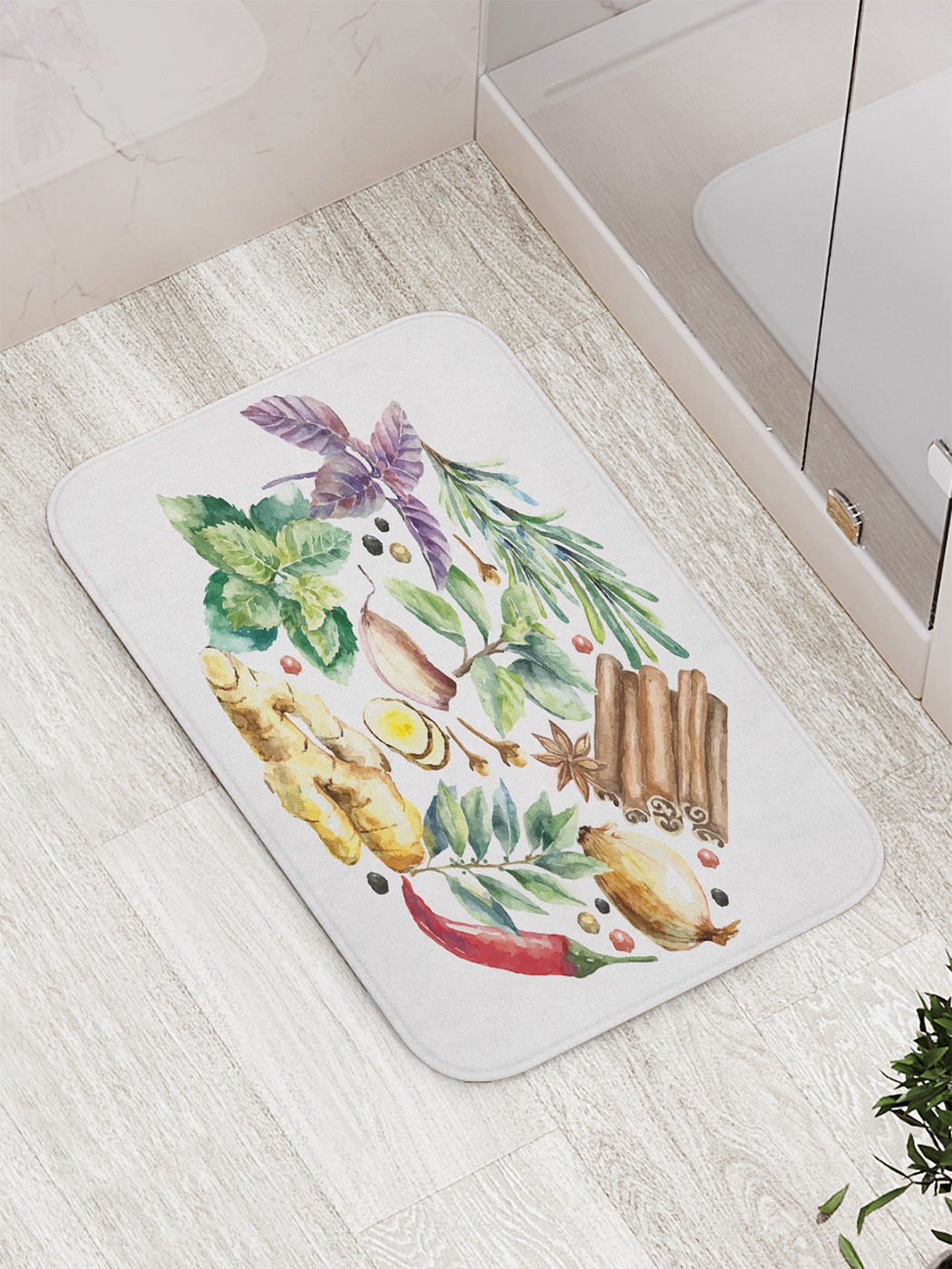 

bath_86009 Коврик противоскользящий для ванной, сауны, бассейна, 77х52 см