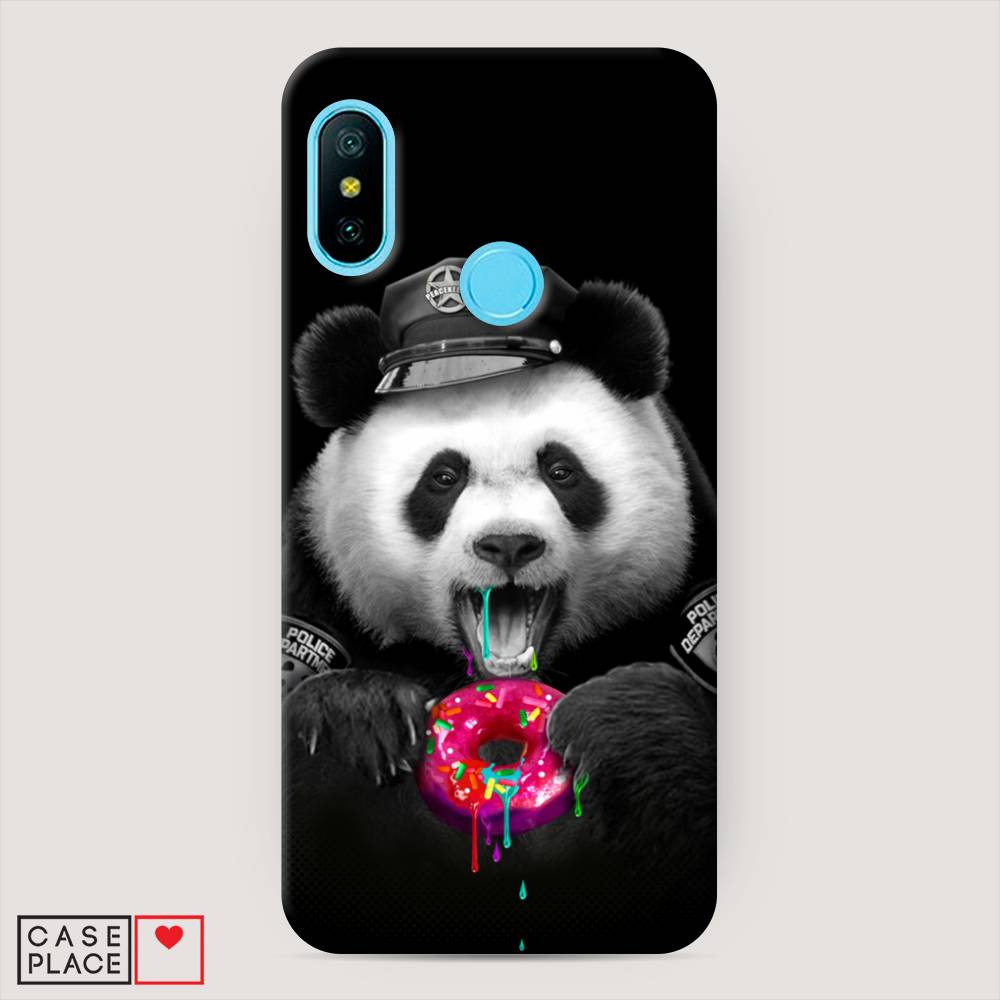 

Пластиковый чехол "Панда police" на Xiaomi Mi A2 Lite, 34220-1