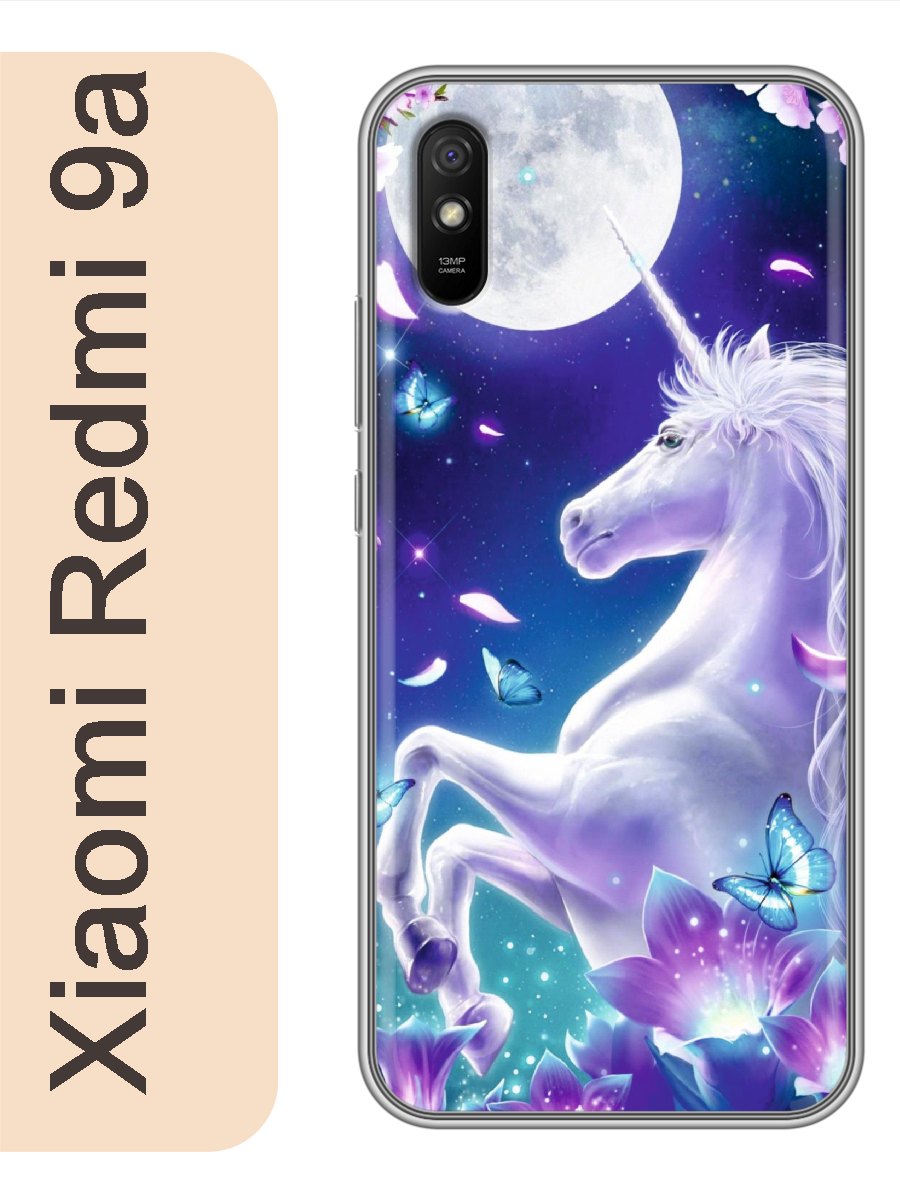 

Чехол на Xiaomi Redmi 9a единорог 501, red9aerog