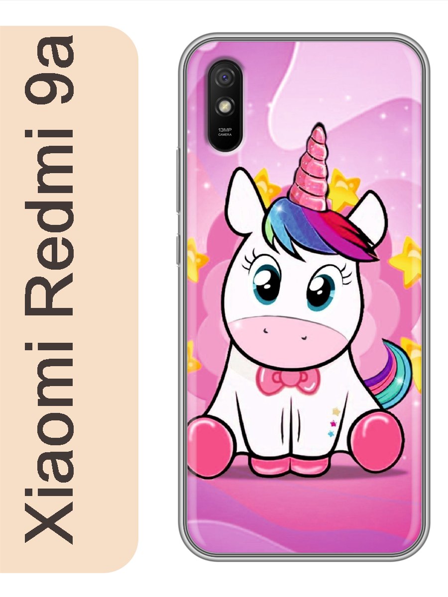 

Чехол на Xiaomi Redmi 9a единорог 493, Прозрачный, red9aerog