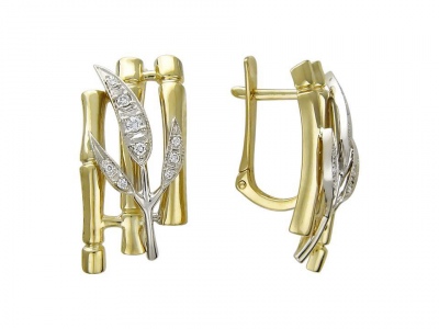 

Серьги из золота с фианитом Эстет 01С166110Ж, 01С166110Ж