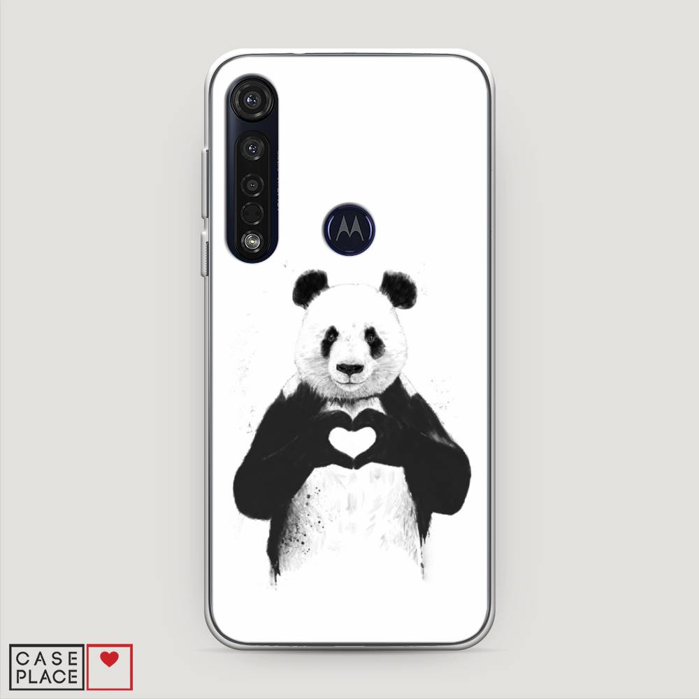 

Чехол Awog на Motorola Moto G8 Plus "Панда love", Разноцветный, 241450-10