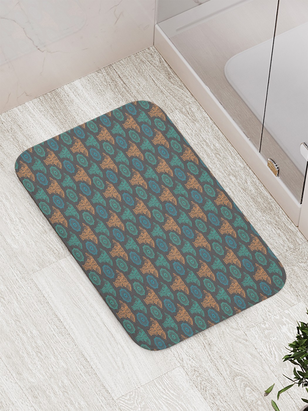 

bath_85864 Коврик противоскользящий для ванной, сауны, бассейна, 77х52 см