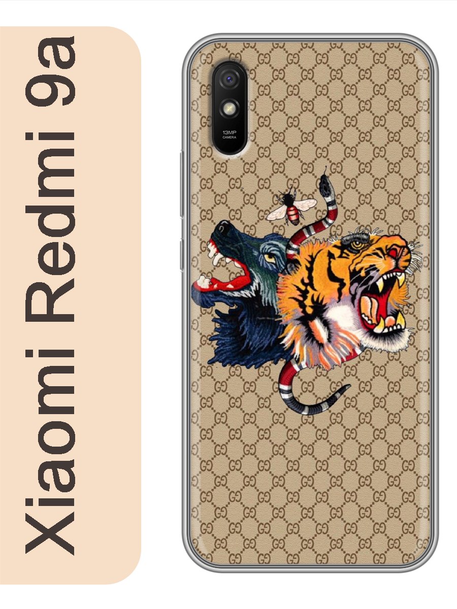 

Чехол на Xiaomi Redmi 9a тигр волк змея 462, red9arzne