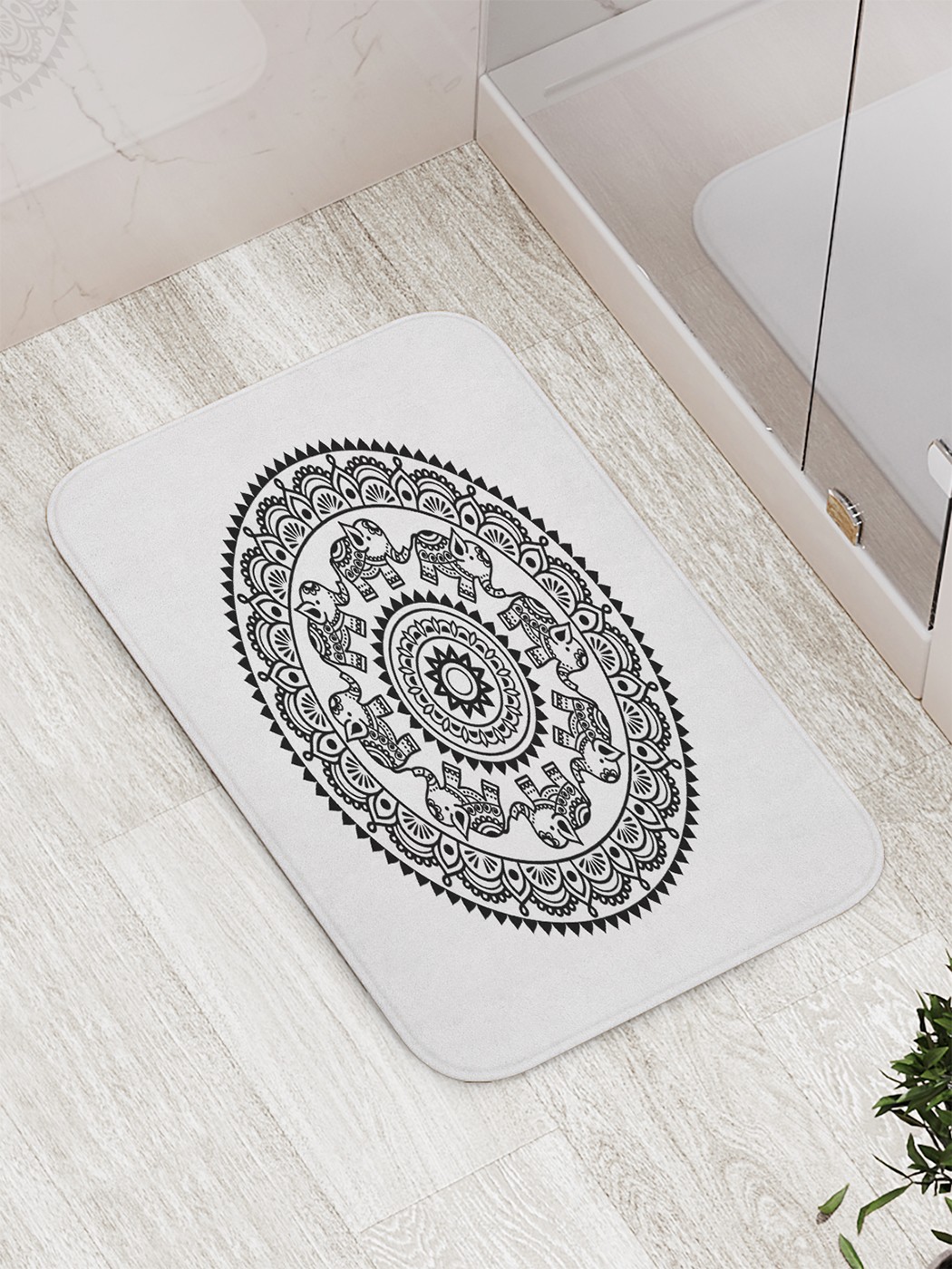 

bath_85855 Коврик противоскользящий для ванной, сауны, бассейна, 77х52 см