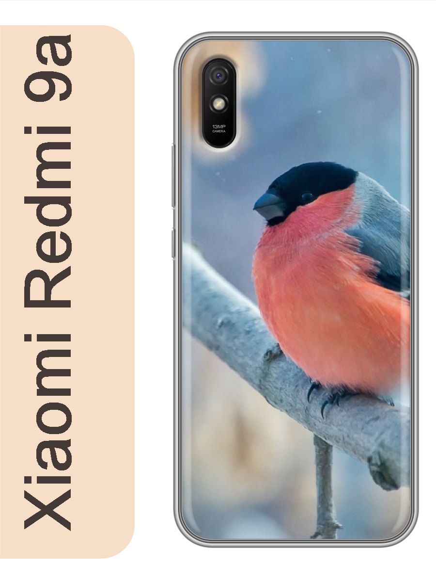 

Чехол на Xiaomi Redmi 9a снегирь 449, red9anewy