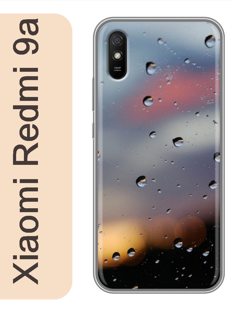 

Чехол на Xiaomi Redmi 9a капли 390, Прозрачный, red9arzne