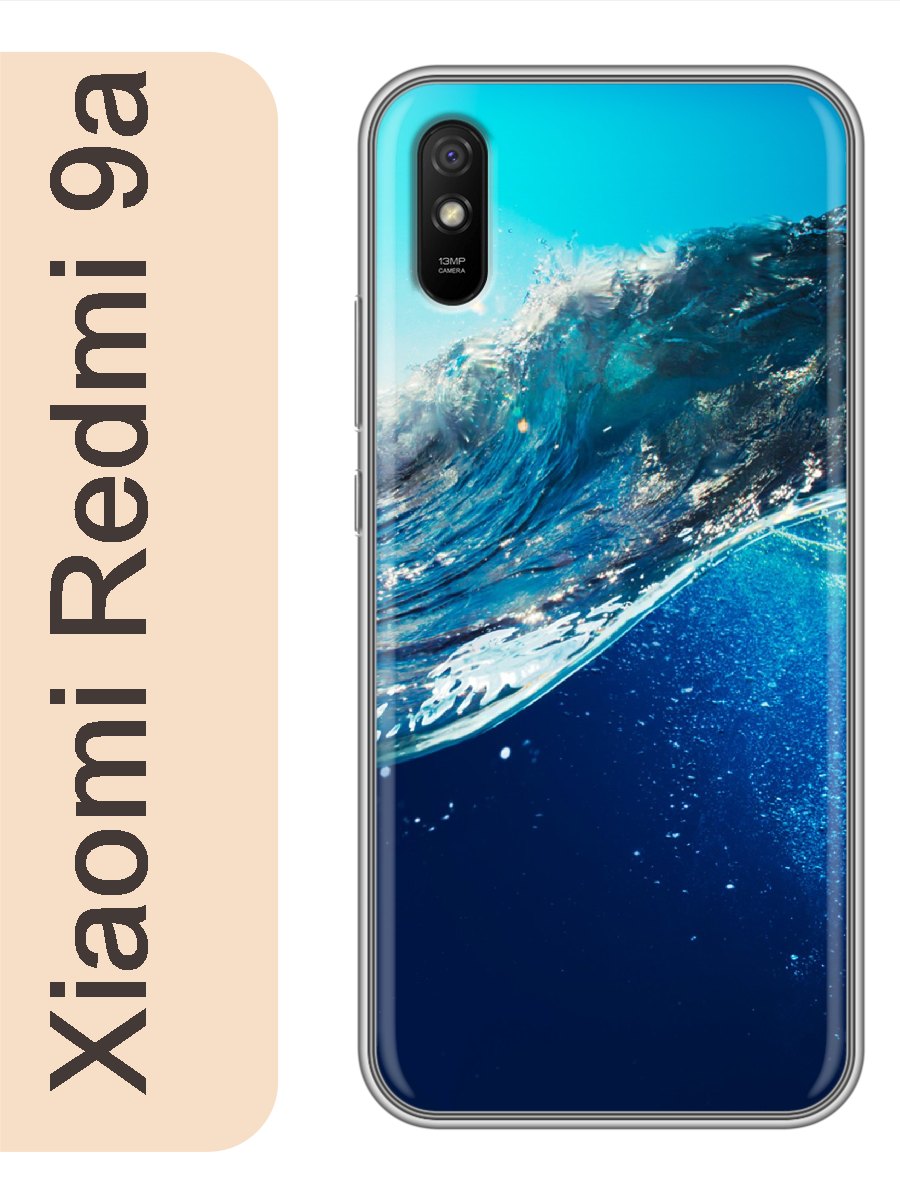 

Чехол на Xiaomi Redmi 9a волна 374, Прозрачный, red9aseas