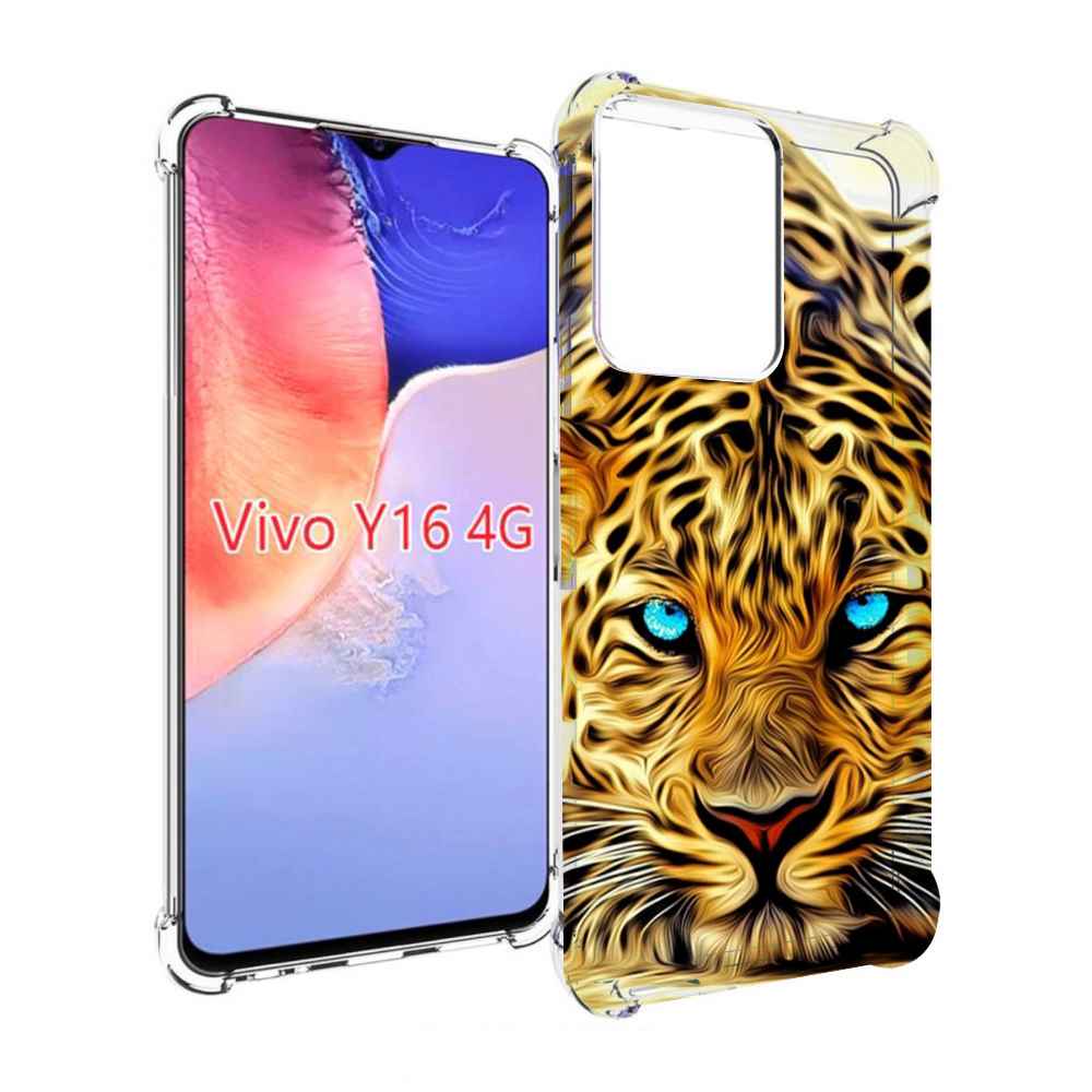 

Чехол MyPads Голубоглазый-гепард для Vivo Y16 4G/ Vivo Y02S, Прозрачный, Tocco
