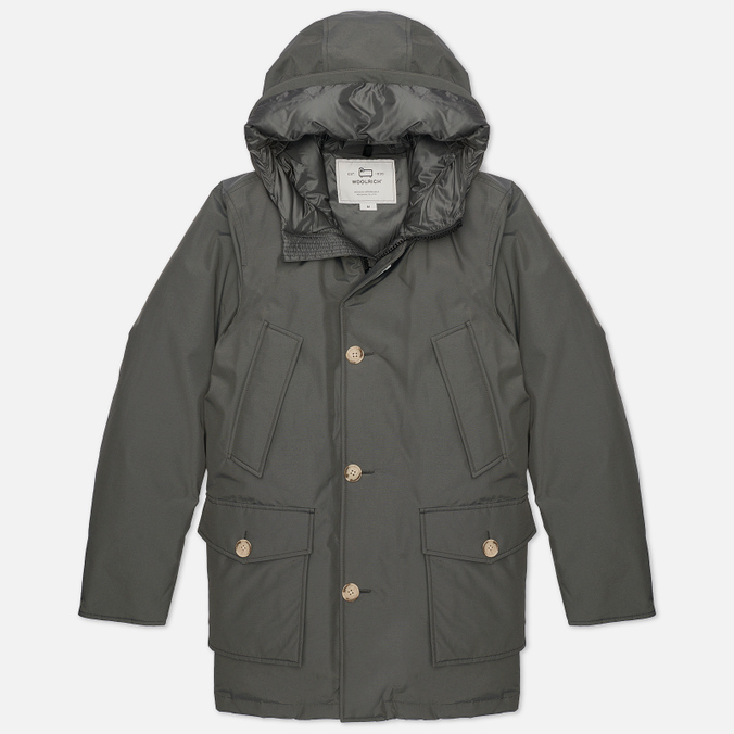 

Парка мужская Woolrich CFWOOU0483MRUT0001 серая S, CFWOOU0483MRUT0001