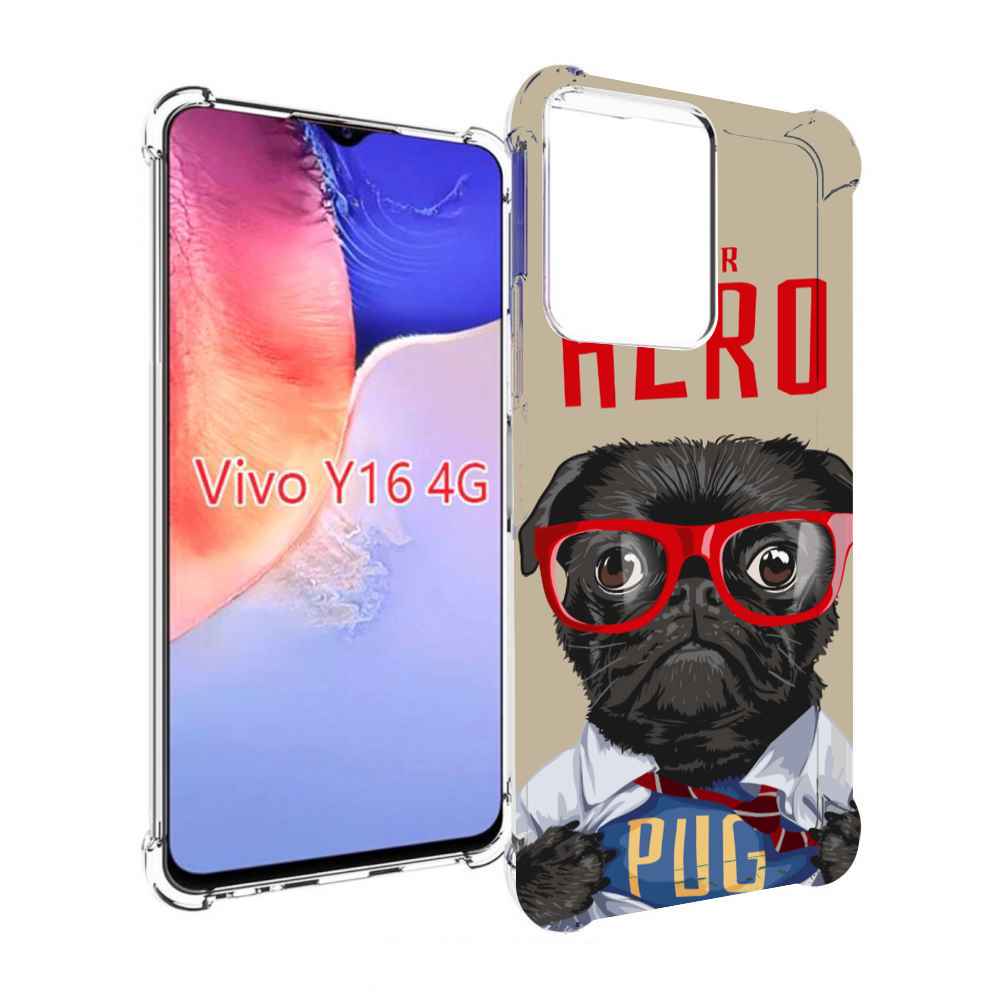 

Чехол MyPads Герой-PUG для Vivo Y16 4G/ Vivo Y02S, Прозрачный, Tocco