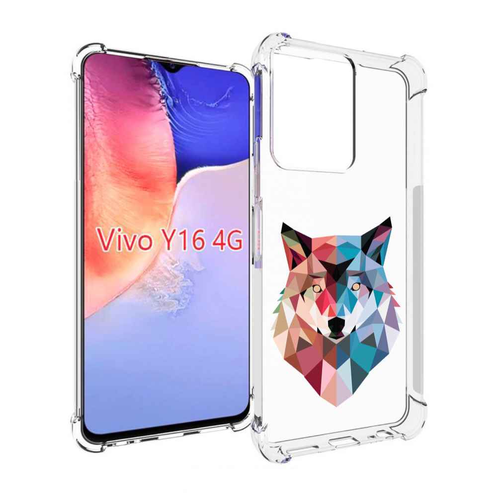 

Чехол MyPads Геометрический-волк для Vivo Y16 4G/ Vivo Y02S, Прозрачный, Tocco