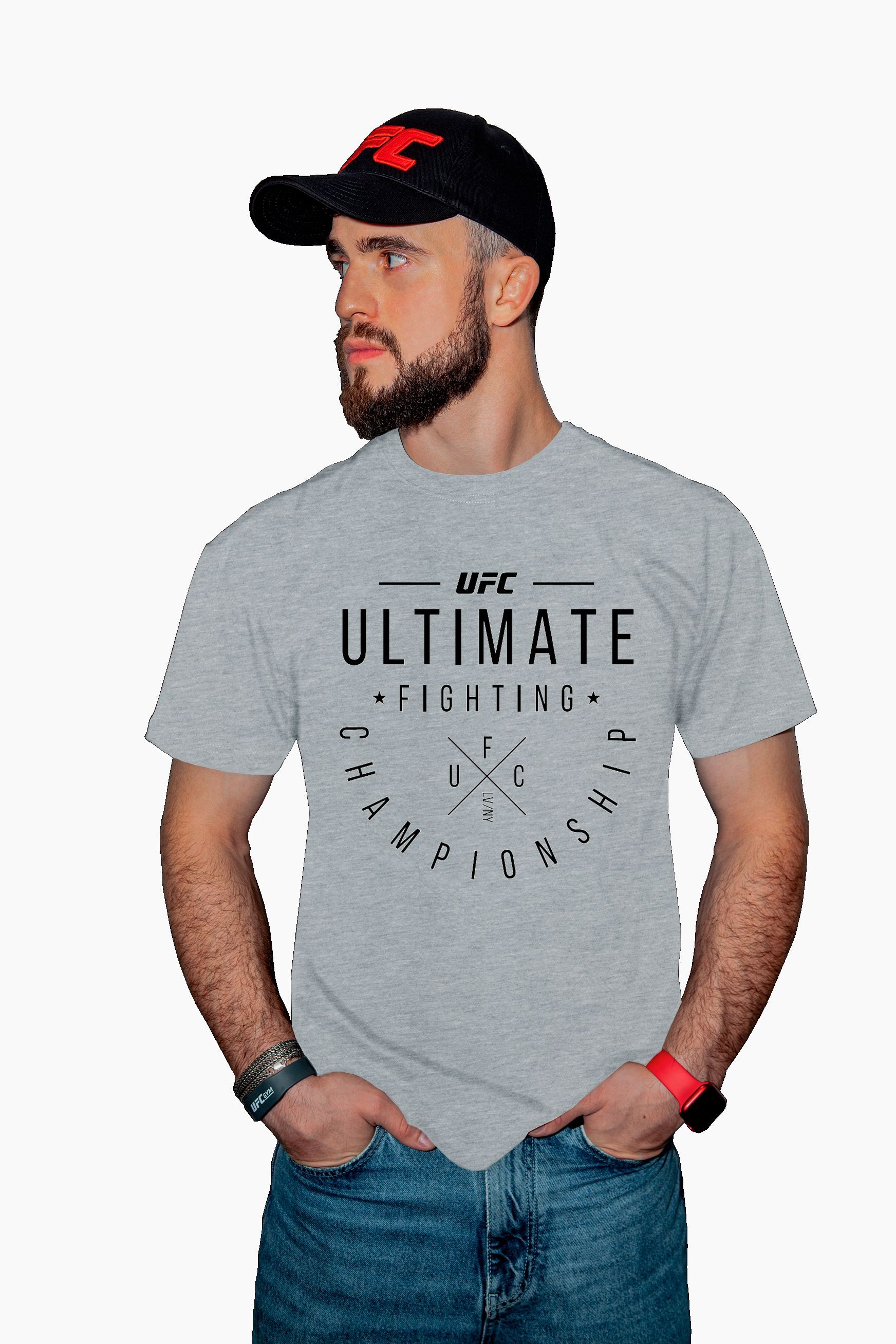 

Футболка мужская UFC UFCTSGR002017P серая L/52, UFCTSGR002017P