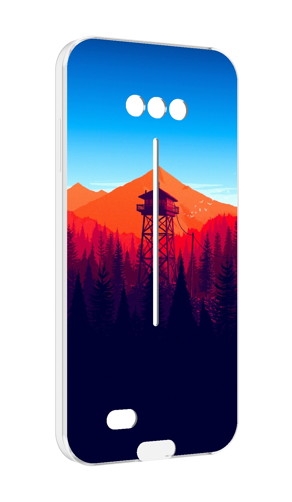 

Чехол MyPads лес с оранжевыми горами для Doogee S41/S41 Pro противоударный, Tocco