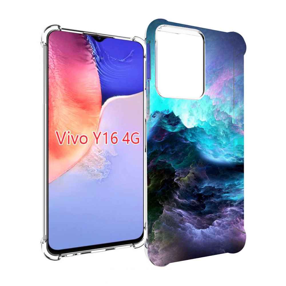 

Чехол MyPads Волна для Vivo Y16 4G/ Vivo Y02S, Прозрачный, Tocco