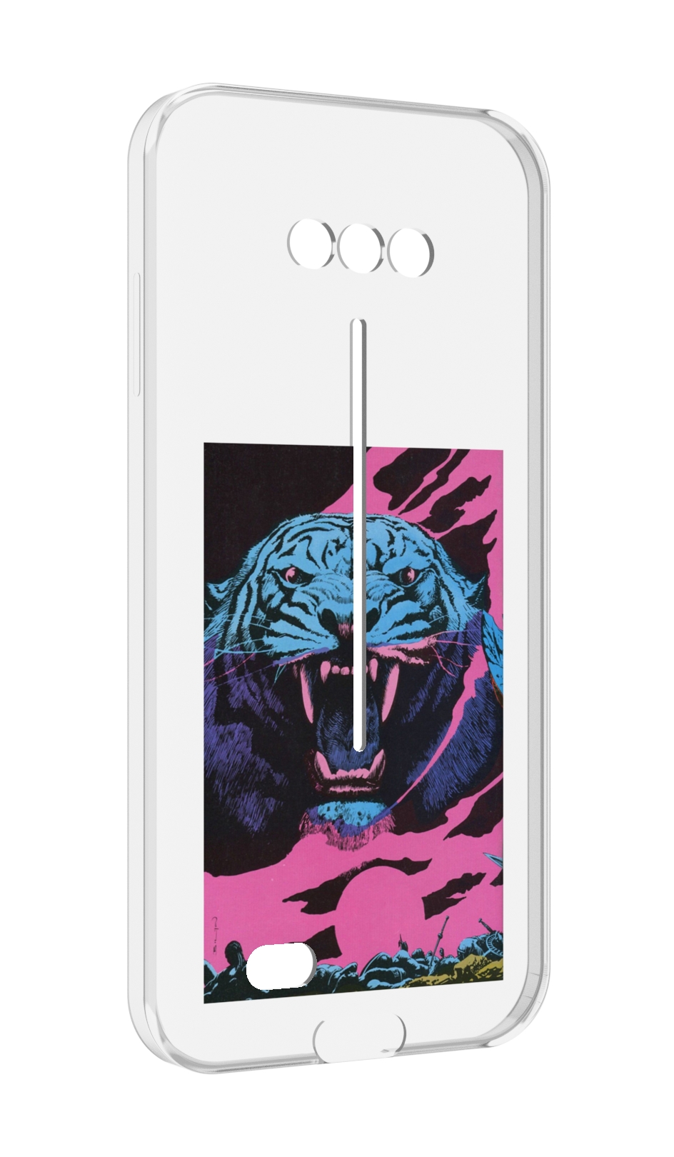 

Чехол MyPads лев с розовыми зубами для Doogee S41/S41 Pro противоударный, Tocco