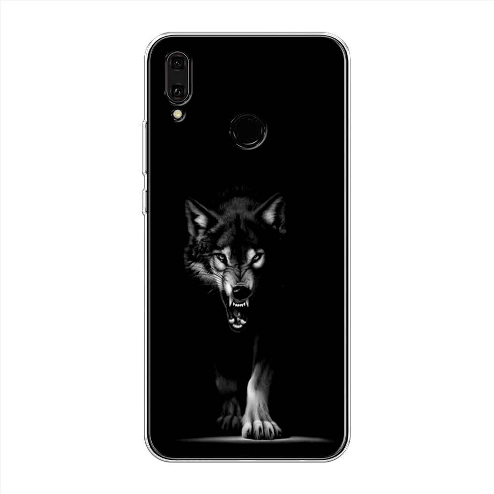 фото Чехол awog "волк выходит из ночи" для huawei y9 2019