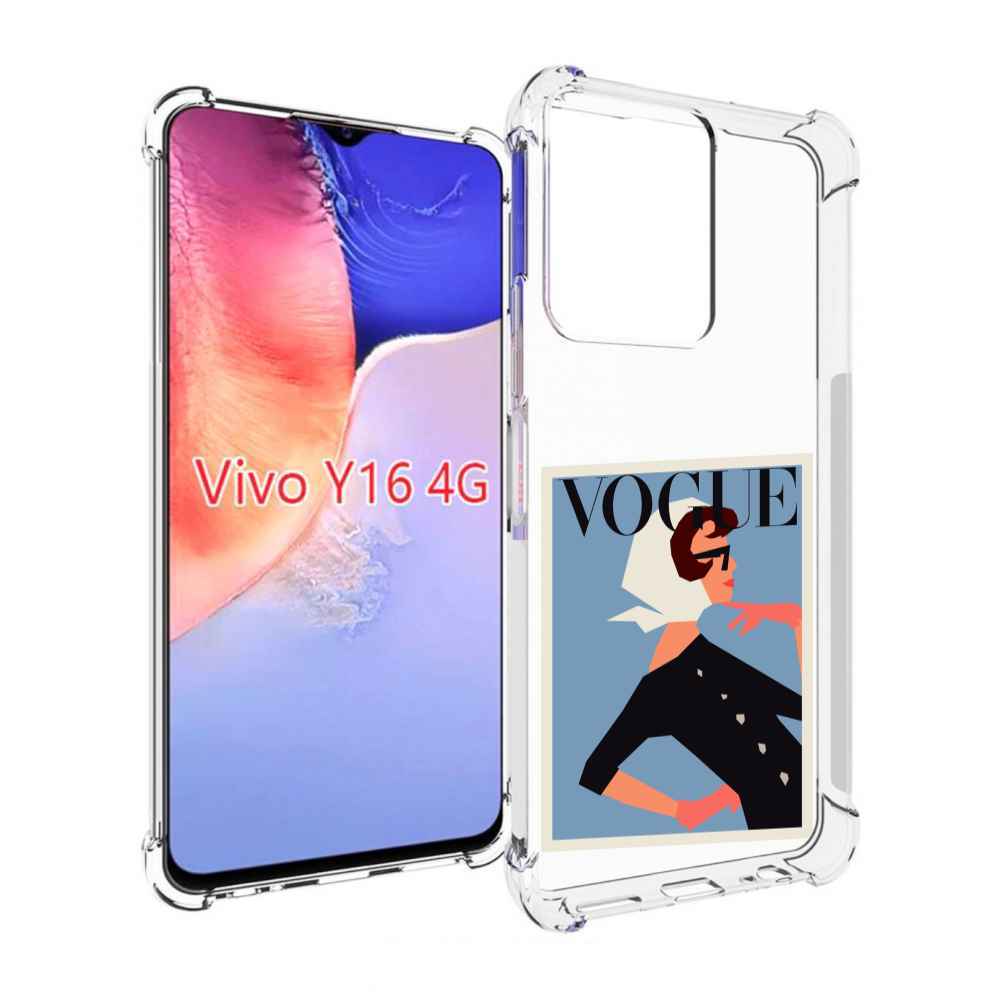 

Чехол MyPads Вогуе картинка для Vivo Y16 4G/ Vivo Y02S, Прозрачный, Tocco