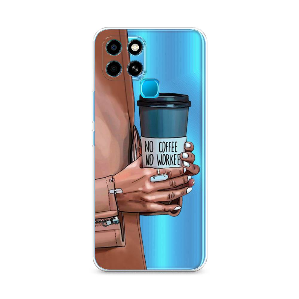 

Чехол Awog на Infinix Smart 6 "No coffee", Разноцветный, 3101050-7