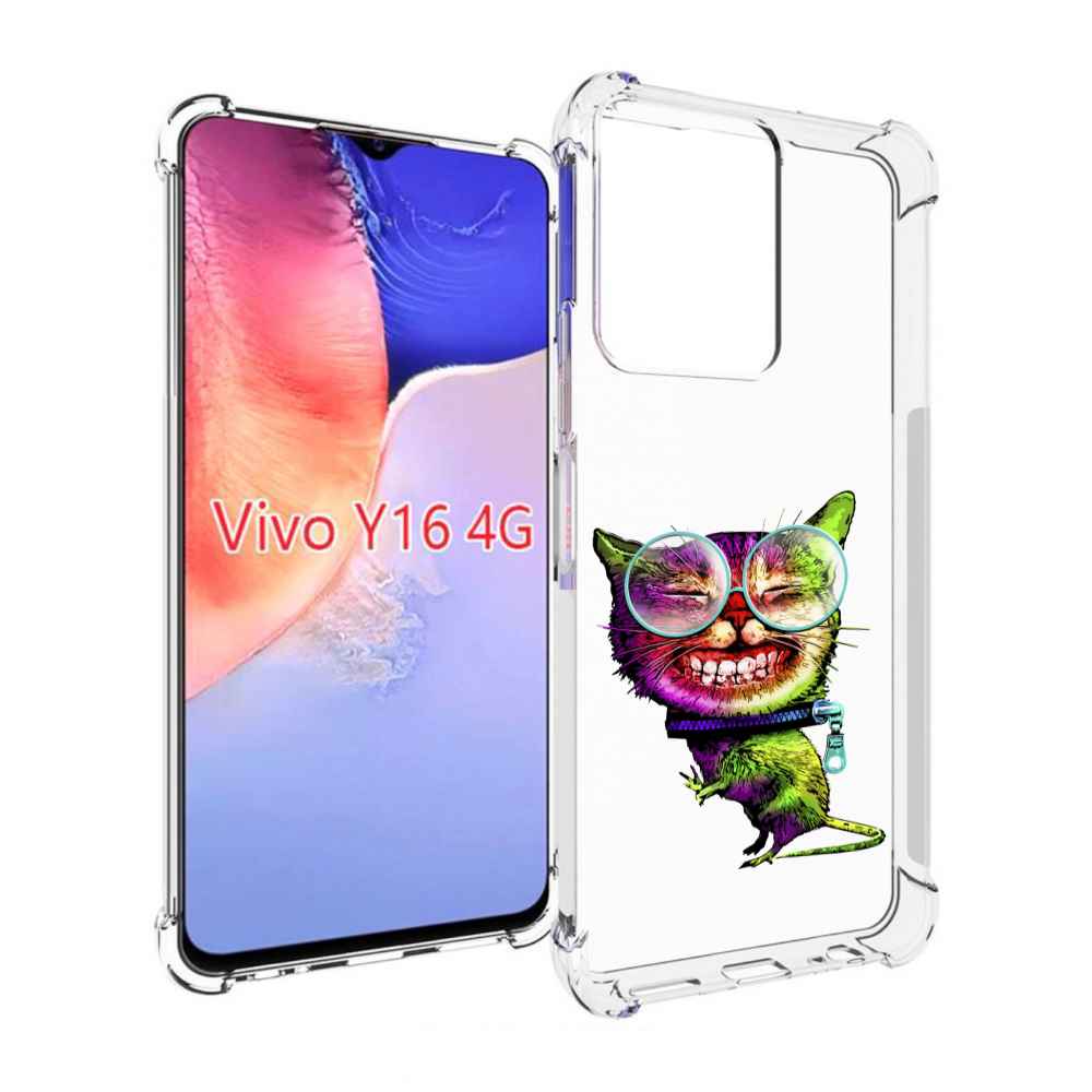 

Чехол MyPads Веселый кот для Vivo Y16 4G/ Vivo Y02S, Прозрачный, Tocco