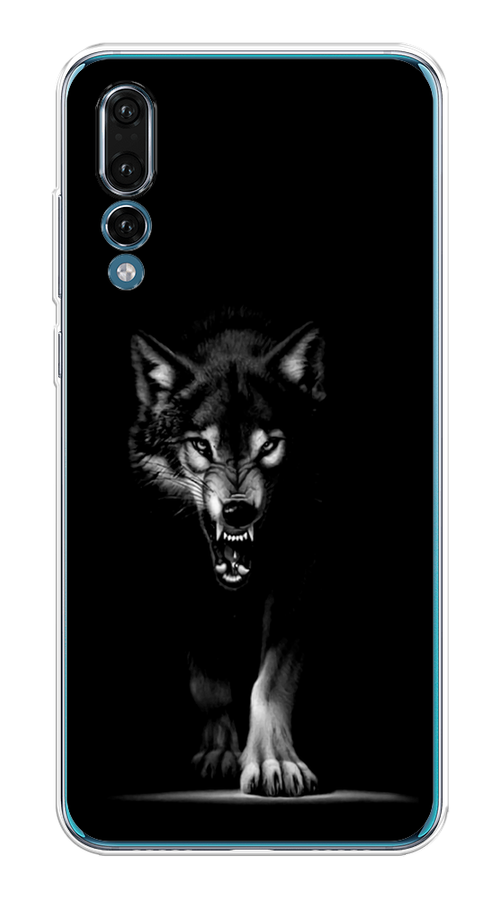 

Чехол Awog на Huawei P20 Pro "Волк выходит из ночи", Серый;черный;белый, 65050-1