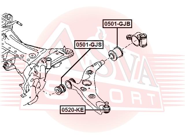 

Сайлентблок ASVA 0501gjs