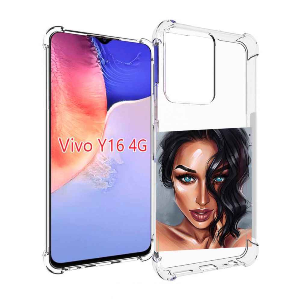 

Чехол MyPads Брюнетка для Vivo Y16 4G/ Vivo Y02S, Прозрачный, Tocco