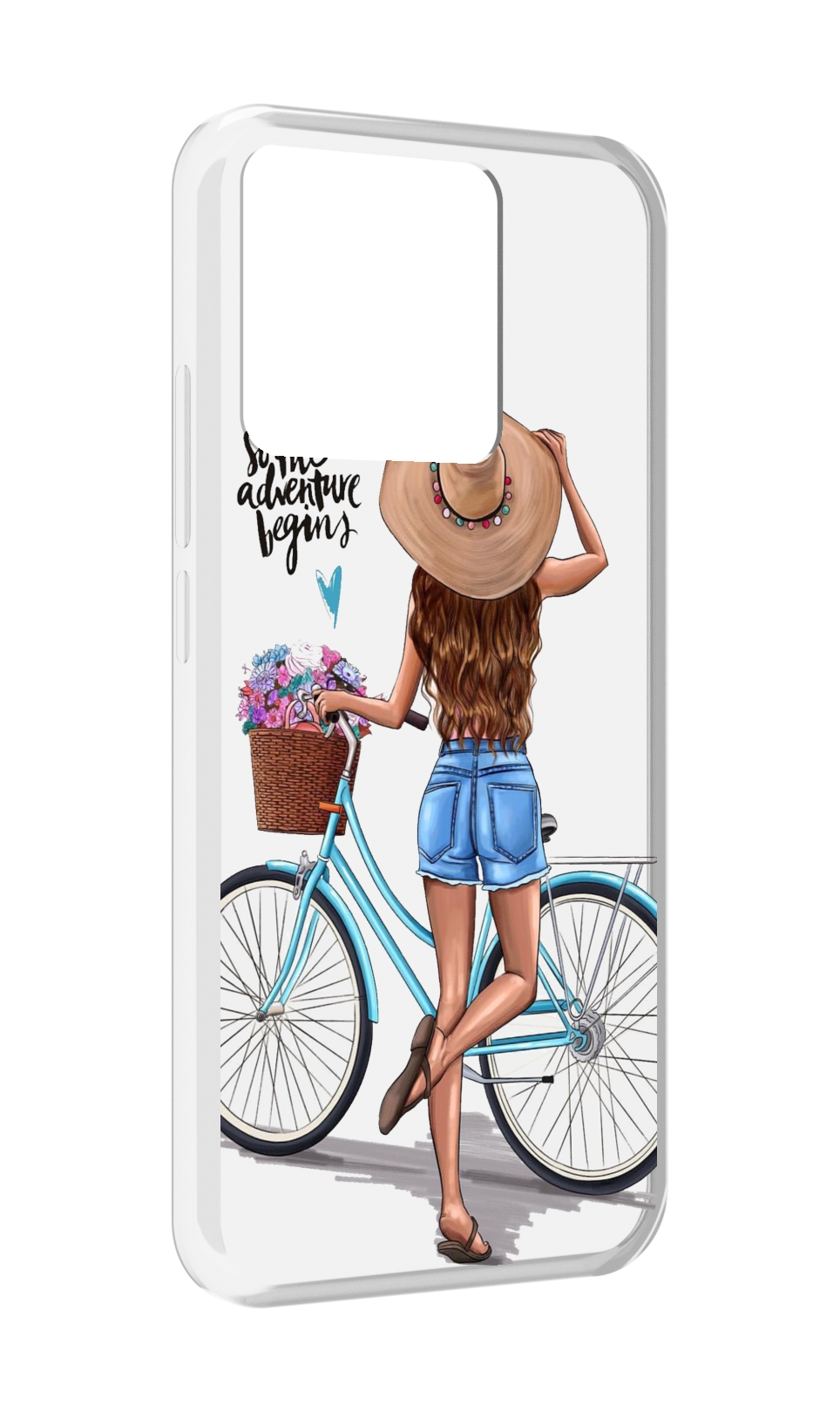 

Чехол MyPads Tocco для Xiaomi Redmi 10A Adventure женский, Прозрачный, Tocco
