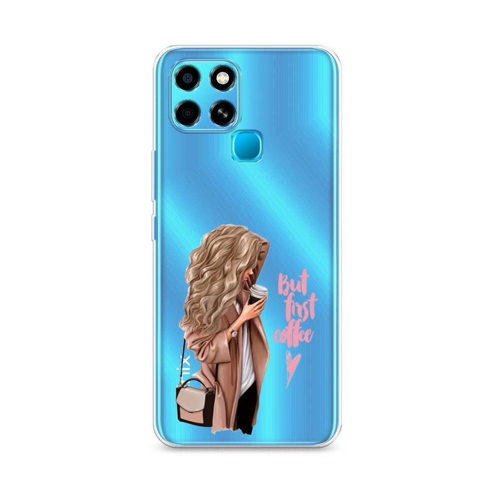 

Чехол Awog "Девушка с кофе" для Infinix Smart 6