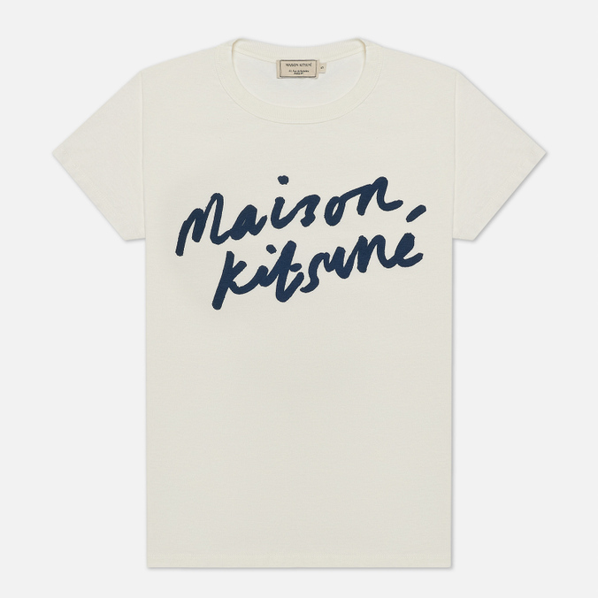 фото Футболка женская maison kitsune aw00104kj0005 белая m