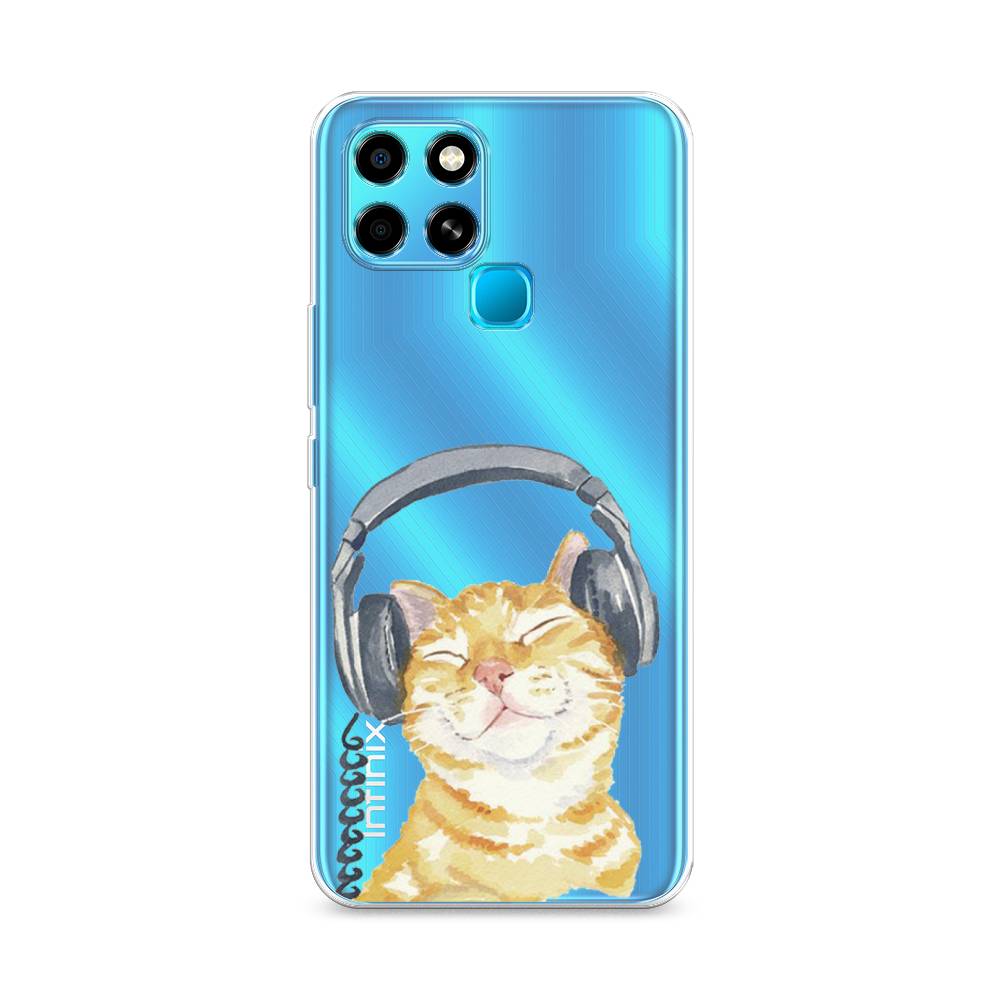 

Чехол Awog "Кот меломан" для Infinix Smart 6