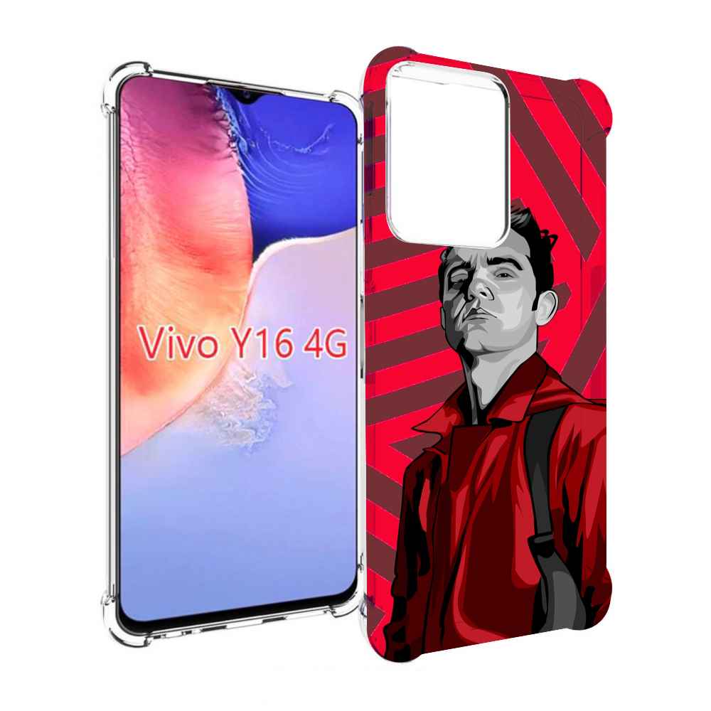 

Чехол MyPads Берлин-бумажный-дом для Vivo Y16 4G/ Vivo Y02S, Прозрачный, Tocco