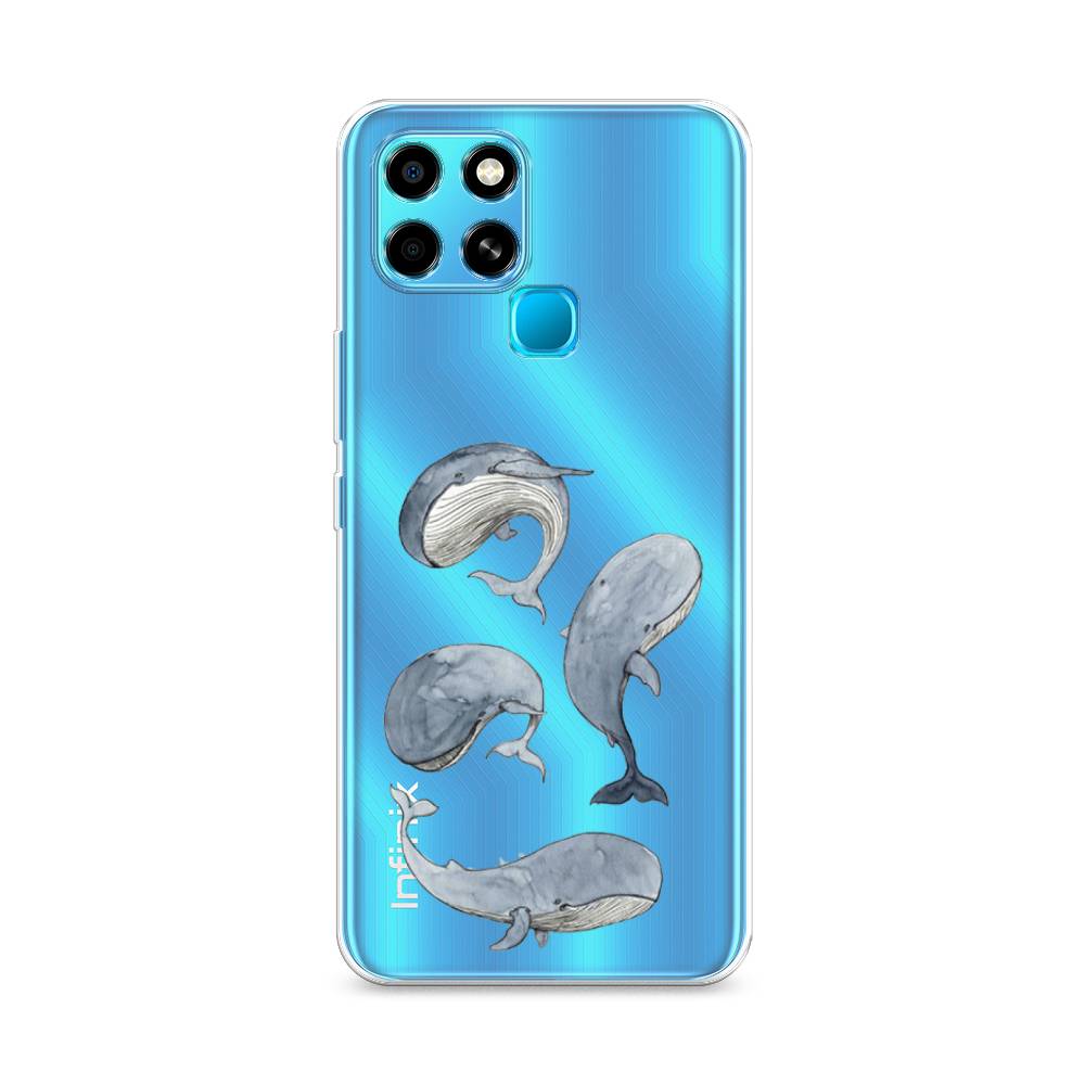 

Чехол Awog на Infinix Smart 6 "Киты", Разноцветный, 3101050-1