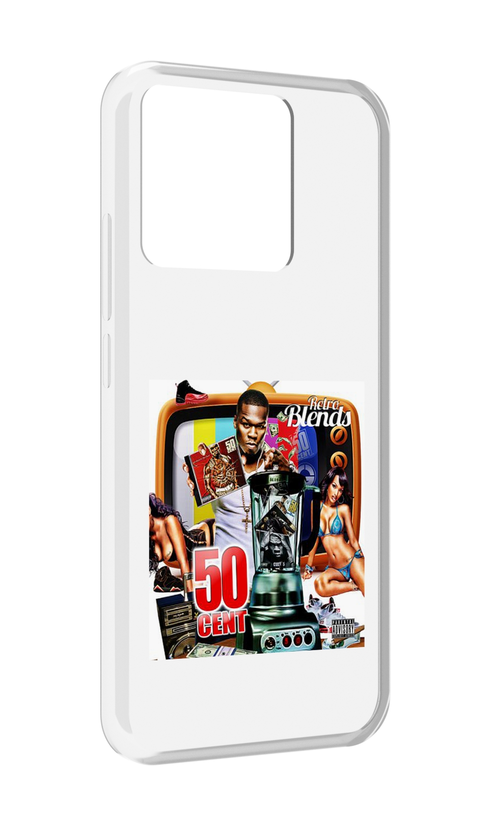 Чехол MyPads Tocco для Xiaomi Redmi 10A 50 Cent - Retro 50 Cent Blends