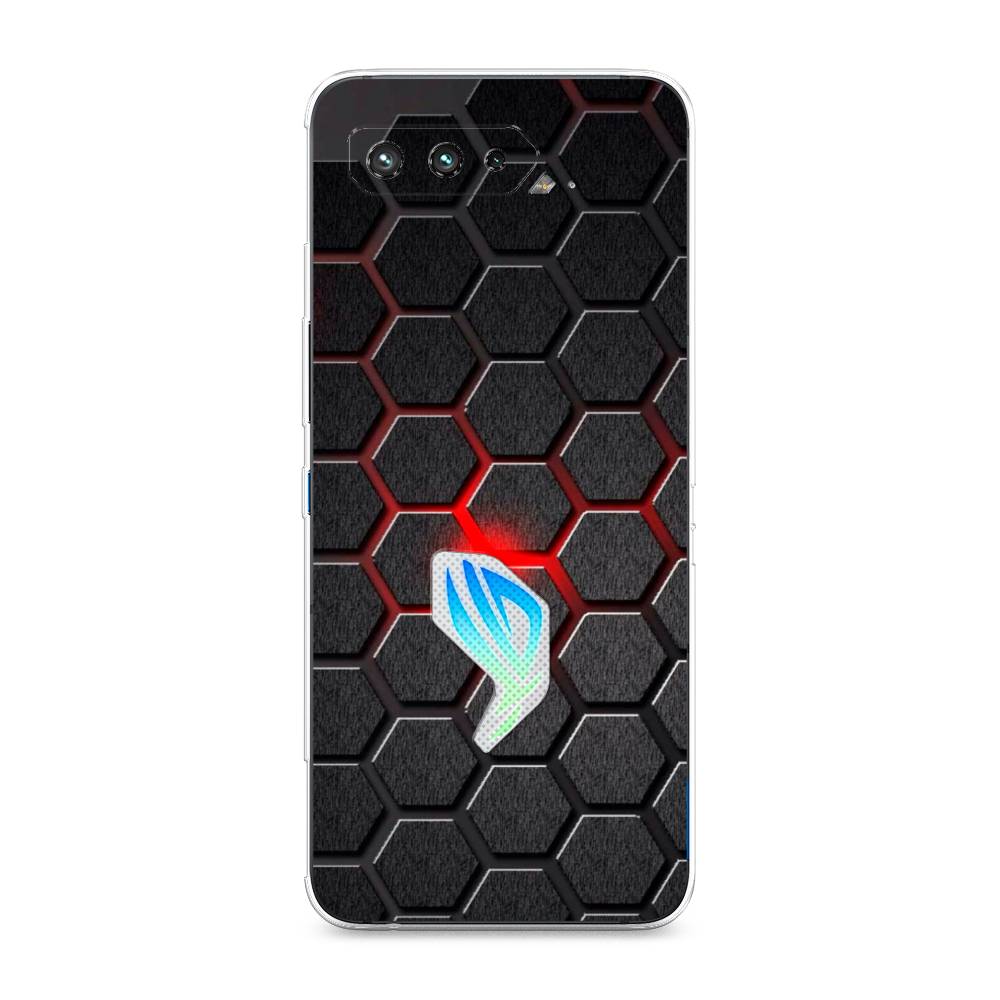 

Чехол для Asus Rog Phone 5/5s "Соты красные", 44250-3