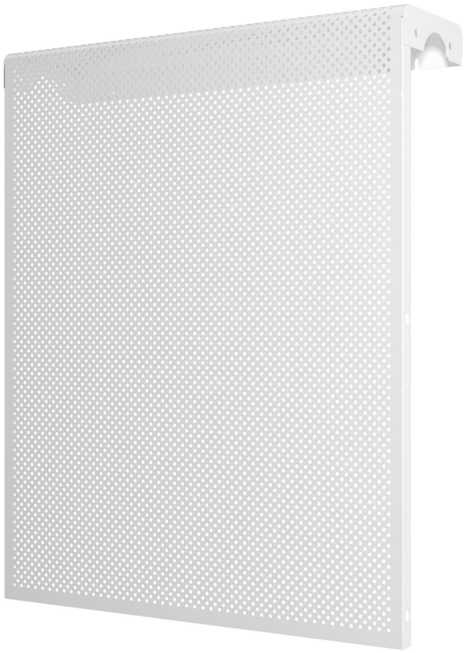 Экран для радиатора 6-ти секционный дмэр 590x610x140 перфорированный  белый, сталь